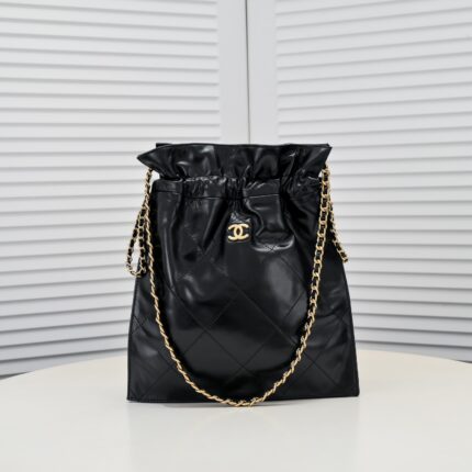 Chanel Drawstring Trash Bag Shoulder Bag Handbag