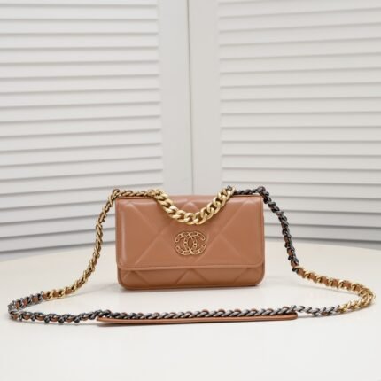 Chanel Woc 3 Colour Metallic Mixed Strap Shoulder Bag Handbag