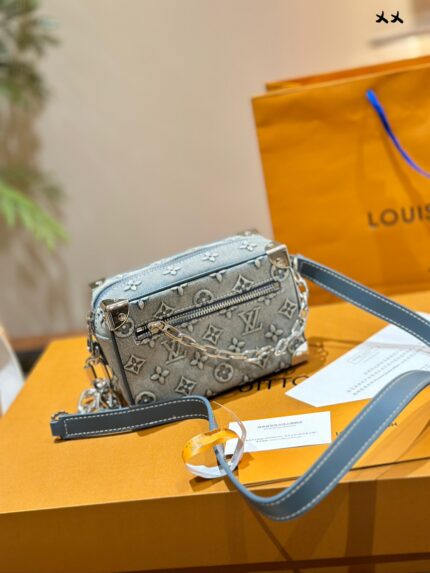 Louis Vuitton Denim Side Trunk Shoulder Bag Shoulder Bag Handbag