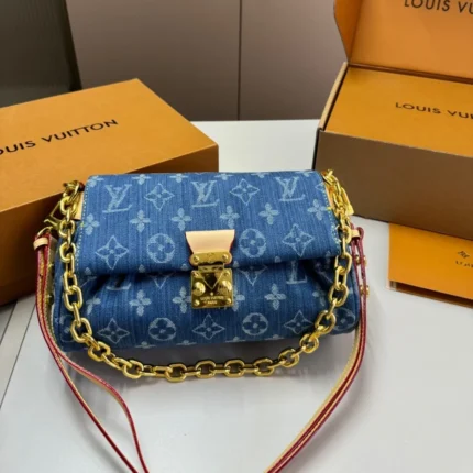 Louis Vuitton LV Denim Favorite Shoulder Bag Handbag