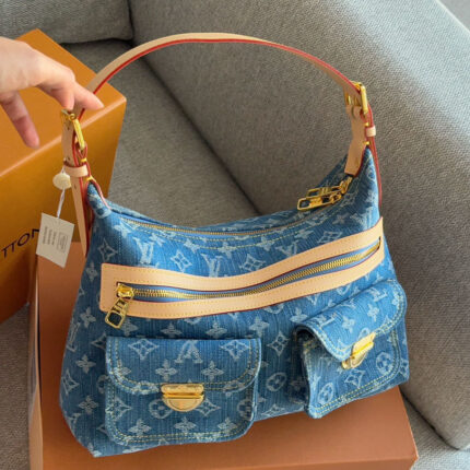 Louis Vuitton LV Baggy Denim Shoulder Bag Handbag