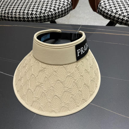Prada Small Fragrant Wind Shade UV Protection Empty Top Hat  Sunhat