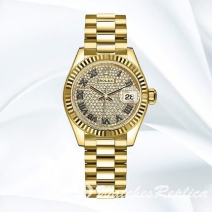 Rolex Datejust 28mm m279178 0031 Ladies President Bracelet/Jubilee Bracelet Gold toneDate just women