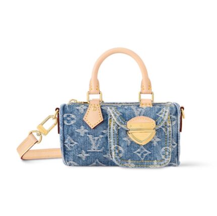 Louis Vuitton LV Denim Nano Speedy Handbag Crossbody Bag  M82950 Top Quality Shoulder Bag 10A