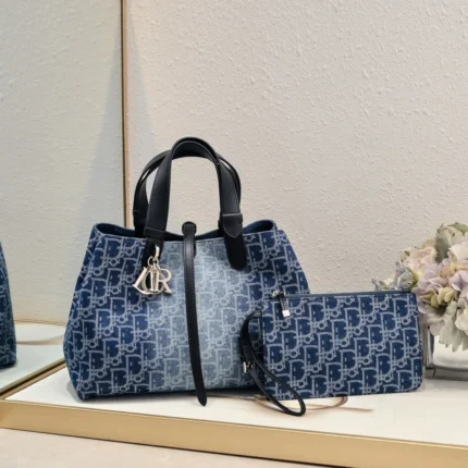Dior Denim Medium Dior Toujours Bag Shoulder Bag Handbag