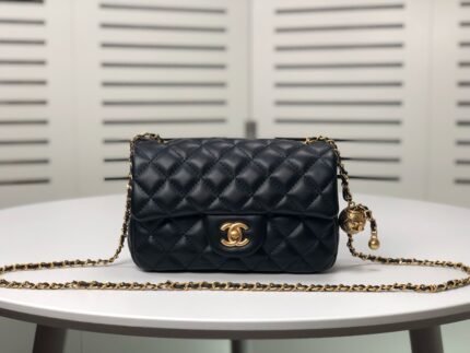Chanel Cross Body Metal Ball Chain Shoulder Bag Handbag