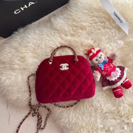 Chanel Classic Mini Mirror Version With Chain Red Shoulder Bag Handbag 10A