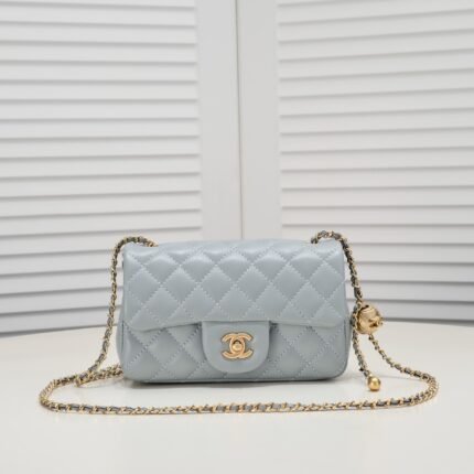 Chanel Cross Body Metal Ball Chain Shoulder Bag Handbag