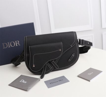 DIOR Saddle Men  Embroidery Crossbody Bag 10A